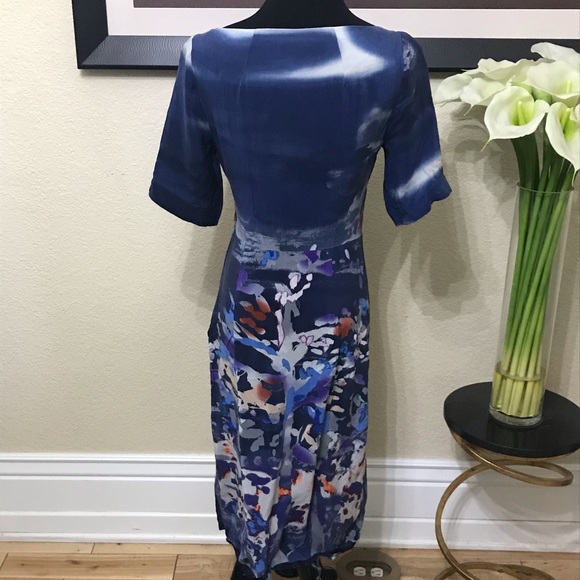 Anthropologie 100% Silk Dress - Picture 5 of 8